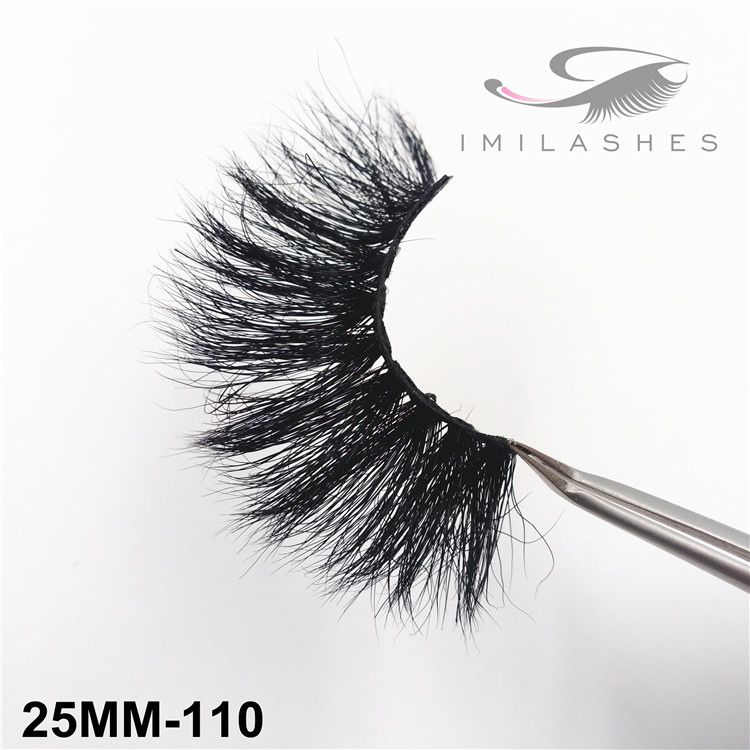 25mm Handmade fluffy full strip false eyelashes wholesale-V