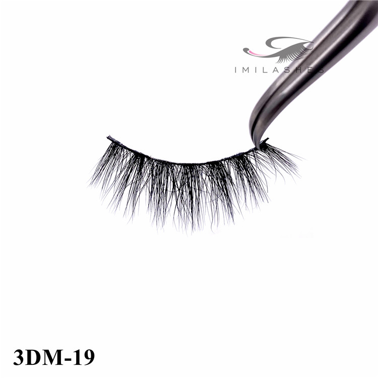 Black alluring high quality 3D mink lashes vendor-V