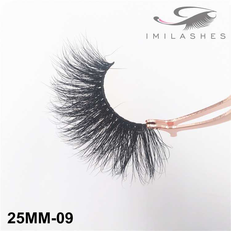 Perfect 3D effect fluffy 25mm eyelashes factory-V