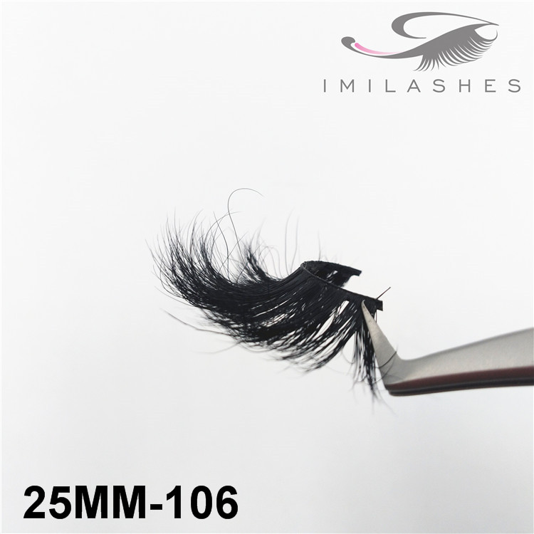 Multi-layered fluffy faux mink eyelashes wholesale-V