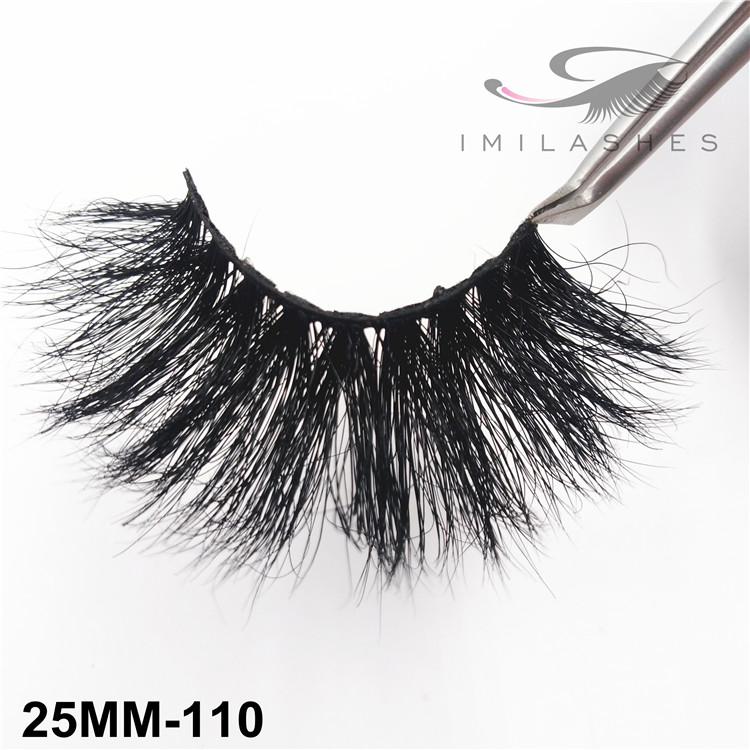 25mm Handmade fluffy full strip false eyelashes wholesale-V